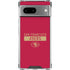 NFL San Francisco 49ers Red Performance Series Google Pixel 7a Clear Case